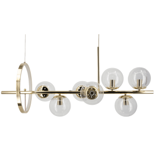 lampa wisząca złota w stylu glamour do salonu