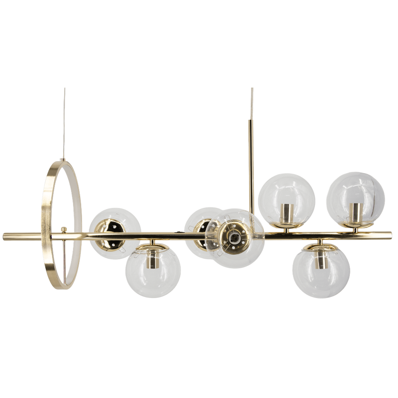 lampa wisząca złota w stylu glamour do salonu