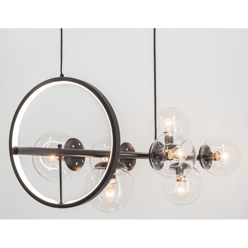 lampa wisząca w nowoczesnym stylu loft czarna