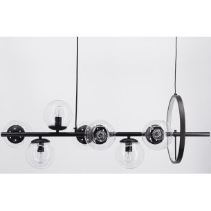 Lampa wisząca z regulowaną wysokością czarna