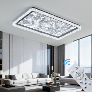 Lampa sufitowa LED biało czarna