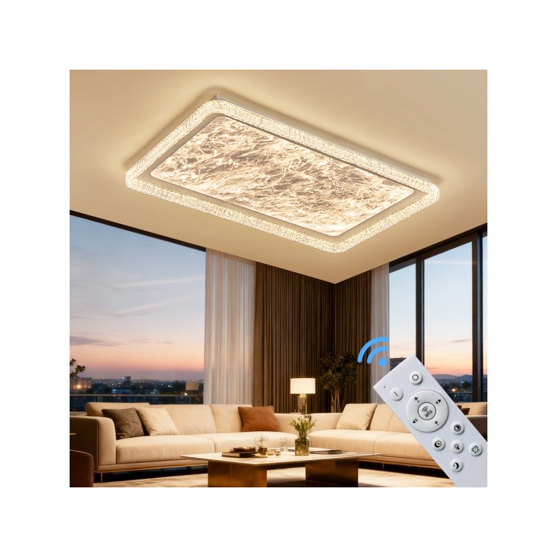 plafon led duży biały do salonu sterowany pilotem plafon led duży biały do salonu sterowany pilotem