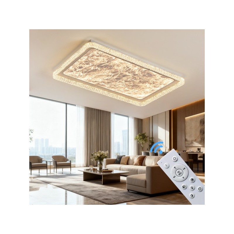 Nowoczesna duża lampa sufitowa led na pilota Nowoczesna duża lampa sufitowa led na pilota