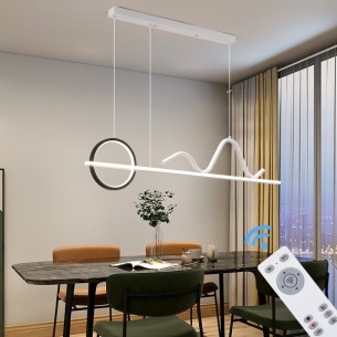 Lampa wisząca długa LED nad stół do jadalni