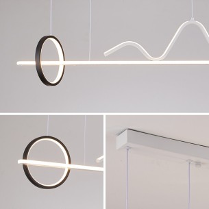 długa lampa wisząca inteligentne oświetlenie smart