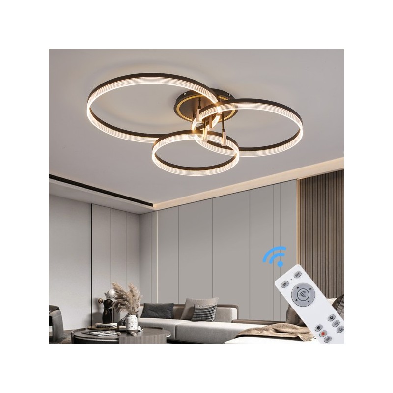 Plafon led sterowany pilotem i aplikacją nowoczesny