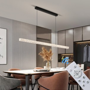 Lampa wisząca długa led nad stół do jadalni