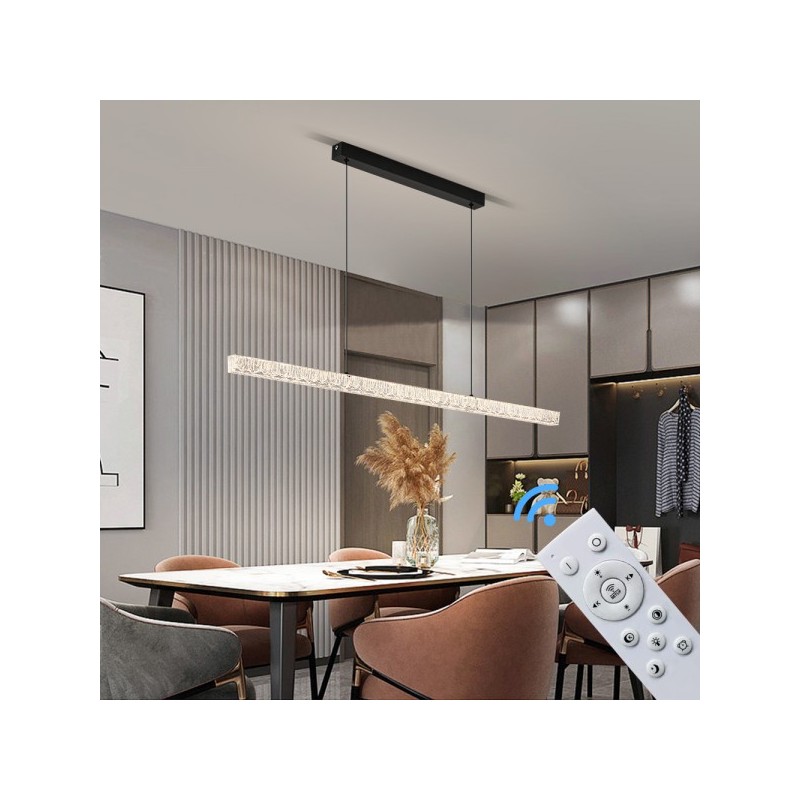 Lampa wisząca długa led nad stół do jadalni