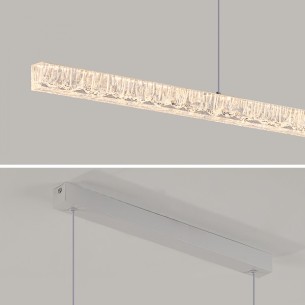 lampa wisząca biała na pilota do salonu jadalni kuchni