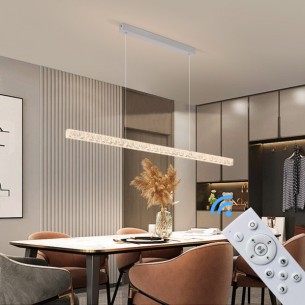 Lampa wisząca długa led nad stół do jadalni