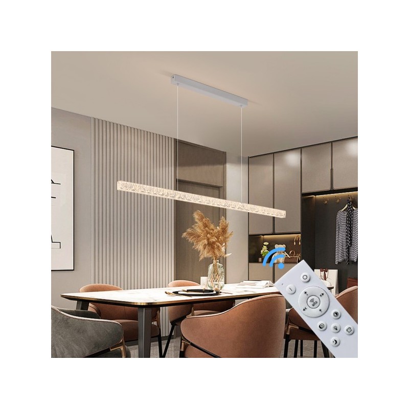 Lampa wisząca długa led nad stół do jadalni