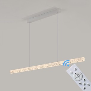 Nowoczesna lampa wisząca led sterowana pilotem