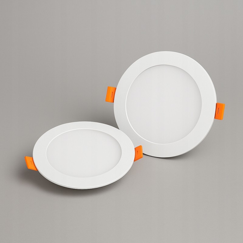 Obudowa z tworzywa sztucznego PP – biały panel LED okrągły 18W