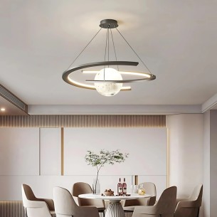 lampa wisząca nowoczesna sługa czarna