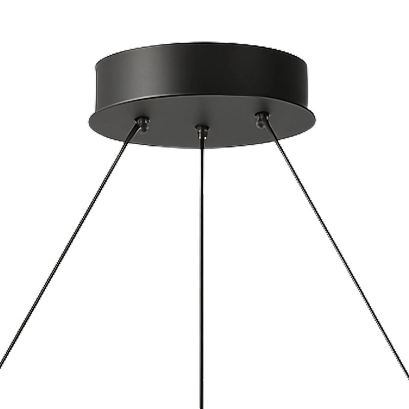 lampa wisząca na czarnej ramie