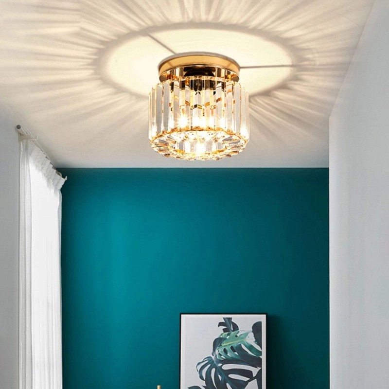 złoty plafon z kryształami do luksusowego wnętrza złoty plafon z kryształami do luksusowego wnętrza