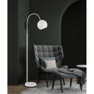 lampa podłogowa stojąca biała matowa nowoczesna