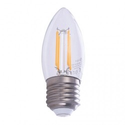Żarówka Filamentowa LED 4W C37 E27 2700K | EKZF003