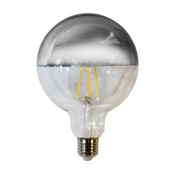 Żarówka Filamentowa LED 7,5W G125 E27 SILVER | EKZF1404
